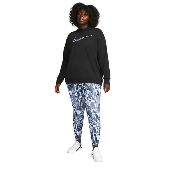 Nike Women’s Pro Dri Fit Training Tights Leggings Black and White Plus Size 2X - Picture 3 of 8